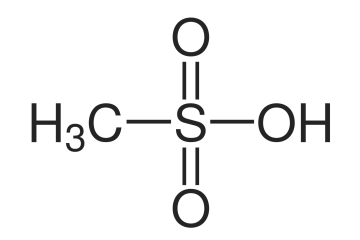 Strukturformel zu METHANSULFONSAEURE